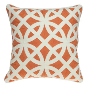 HOMEROOTS 20" X 7" X 20" Transitional Orange Pillow Cover With Poly Insert