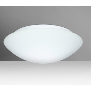 BESA LIGHTING Nova White 3 - Bulb Outdoor Flush Mount