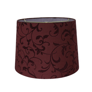 FLEUR DE LIS LIVING Flock Printing Fabric Empire Lamp Shade