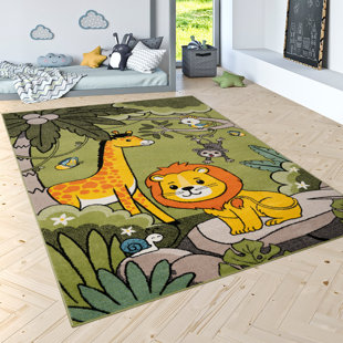 ZOOMIE KIDS Franktown Green Rug
