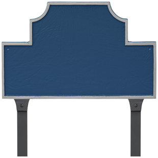 MONTAGUE METAL PRODUCTS INC. Beckford Standard Two Line Address Sign Plaque with Lawn Stakes