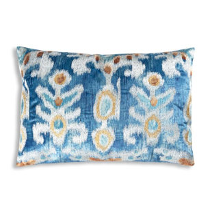 CLOUD9 DESIGN Ikat Velvet Throw Pillow