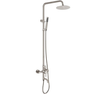 AQUASTYLE Keoni Triple Function Outdoor Shower with Single Lever Handle Stainless Steel