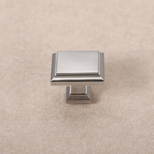SAPPHIRE Accent Series 1-1/4 in. Modern Square Cabinet Knob (Set of 5)