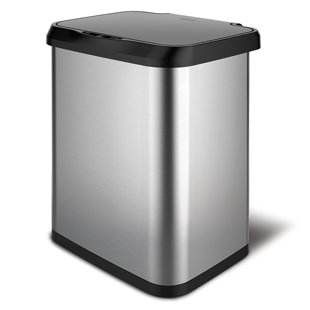 GLAD™ 13 Gallons Steel Motion Sensor Trash Can
