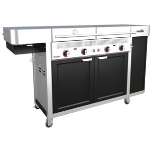 Charbroil Medallion Series Vista 3-in-1 Mini Kitchen - Gas Grill, Griddle, and Pizza Oven