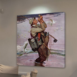 MARMONT HILL The Fish are Jumping by Mead Schaeffer Painting Print on Wrapped Canvas