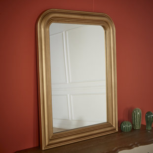 MATIGNON Ornate Gold Mirror above Fireplace by Robin Interiors