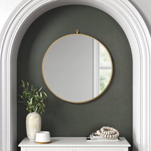 JOSS & MAIN Cassie Metal Round Wall Mirror