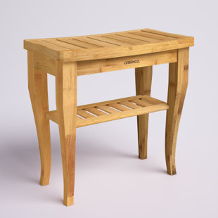 DOTTED LINE™ Kim 19'' W Bamboo Corner Shower Bench