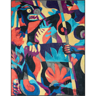 Well Woven x Misha Tyutyunik The Sunday Jungle Collection There Will Be Blood Abstract Multi Area Rug