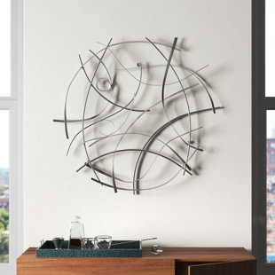 WADE LOGAN® Handmade Modern Abstract Wall Decor on Metal