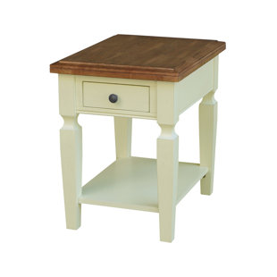 CANORA GREY Briseno Solid Wood End Table with Storage