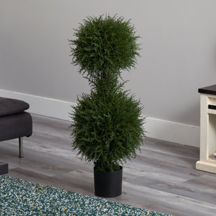 PRIMRUE 40'' Faux Cedar Tree in Planter