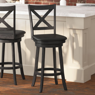 TAYLOR & LOGAN Francis Classic Crossback Wooden Swivel Dining Stool