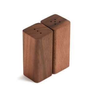 Kalmar Home Acacia Wood Salt & Pepper Shakers