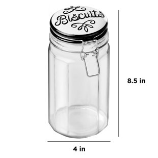 GLOBAL AMICI Bella Biscuits Food Storage 40 lb Glass Treat Jar