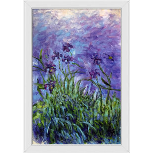 OVERSTOCK ART Lilac Irises by Claude Monet - Painting on Canvas