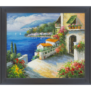 TORI HOME High Rise Bay' Framed Painting on Canvas