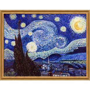 TORI HOME Starry Night by Vincent Van Gogh - Painting on Canvas