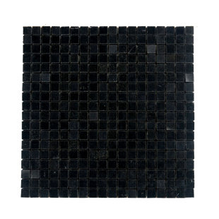 TILEVILLE 0.875" x 0.875" Granite Natural Stone Grid Mosaic Sheet Wall & Floor Tile