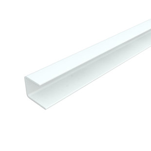 INNOVERA DECOR BY PALRAM 48" x 0.5" Metal Edge Trim in White (Set of 2)