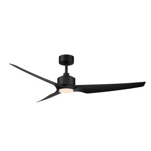 WAC LIMITED FANS 60" Stella 3 - Blade Outdoor/Indoor Smart Ceiling Fan with Remote Control Included, Works With Google Assistant, Amazon Alexa, Samsung Smart Things