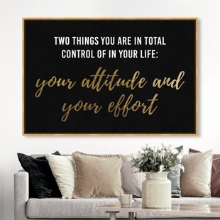 WILLA ARLO™ INTERIORS " Attitude And Effort " by Oliver Gal