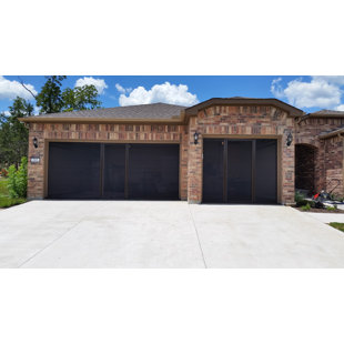 LIFESTYLE SCREENS THE MOST VERSATILE GARAGE SCREEN ON THE PLANET 16'W x 7'H Garage Door Screen with Passage Door