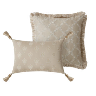 WATERFORD BEDDING 2 Piece Annalise Throw Square Pillow Cover & Insert Set (Set of 2)