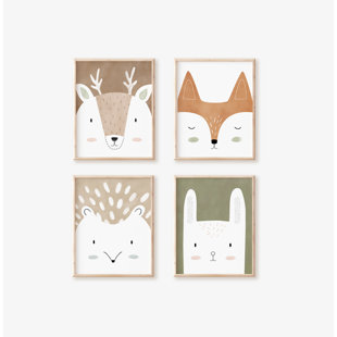NEMO AND HER Woodland Art Prints Set