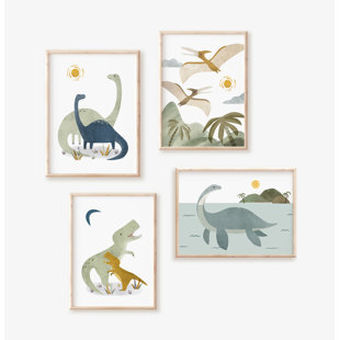 NEMO AND HER Dinosaur Paper Print - Unframed Prints