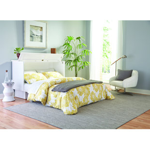 PYPER MARKETING LLC Magnolia Cabinet Bed with Mattress and Power Outlets