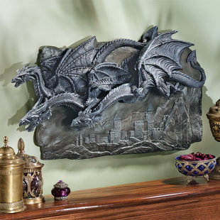 DESIGN TOSCANO Morgoth Castle Dragons Wall Décor