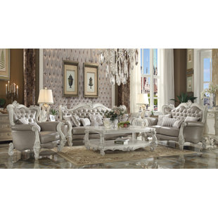 A&J HOMES STUDIO Versailles 43" W Tufted Armchair