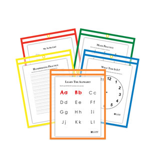 C-LINE PRODUCTS, INC. Reusable Dry Erase Pocket Flash Cards
