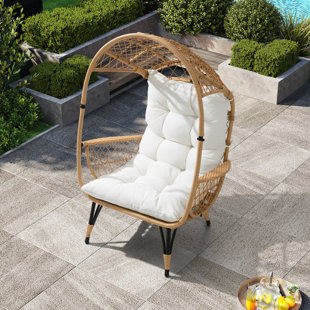 DAKOTA FIELDS Bohall Patio Chair with Cushions