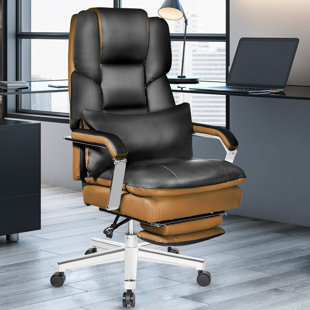 HOKKU DESIGNS Cranbrook Big and Tall Ergonomic Reclining Executive Office Chair with Foot Rest