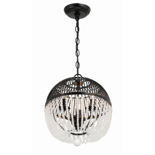 CRYSTORAMA Duval 3 - Light Dimmable Globe Chandelier