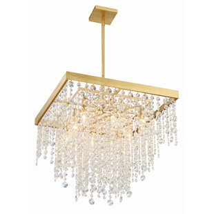 ROSDORF PARK Howden 8 - Light Dimmable Tiered Chandelier