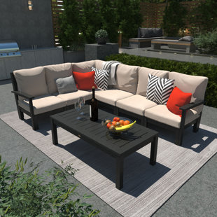 HIGHWOOD USA 7 - Person Outdoor Seating Group with Cushions