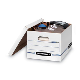 BANKERS BOX® Stor/File Box w/Lid, Ltr/Lgl, Paper, 12 x 15 x 10, Kraft, 12/Carton