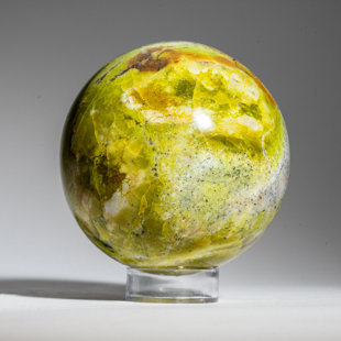 ASTRO GALLERY OF GEMS Polished Green Opal Sphere from Madagascar (1.43 lbs)