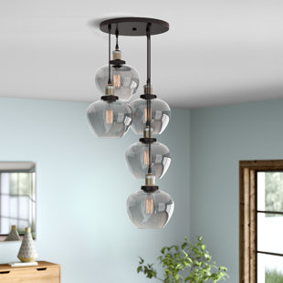 WADE LOGAN Nagata 5 - Light Smoky Cluster Pendant