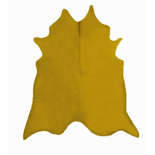 TROPHY ROOM STUFF Handmade Cowhide Sun Flower Rug