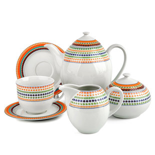 Thun 1794 A.s. 40.58oz. Geometric Teapot Set For 6