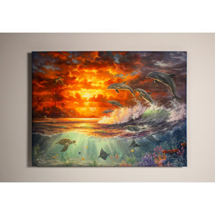 GLOW DECOR Beyond the shore 18x24 Fully Illuminated ColorChange LED Print