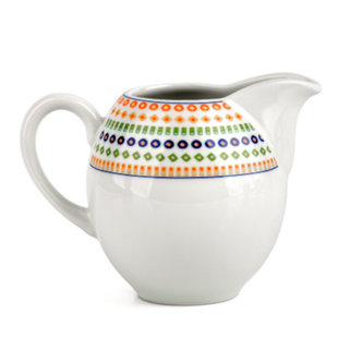 THUN 1794 A.S. Antique Mosaic Bohemian Porcelain Milk Cream Pitcher