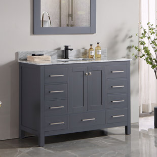 SUPREME TILE 48'' Free Standing Single Bathroom Vanity with Top