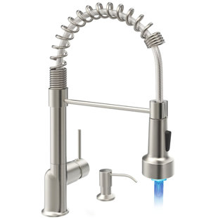 XWSI Pull Down Touch Kitchen Faucet with Soap Dispenser